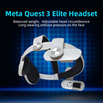 Elitné VR headwear pre Meta Quest 3/3S, model ZY-38A, ABS+PLM, 360 g