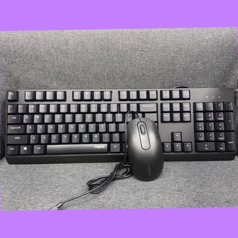 NX1500 Σετ ενσύρματο πληκτρολόγιο και ποντίκι – USB, οπτικός αισθητήρας 1200 DPI, εργονομική υποστήριξη