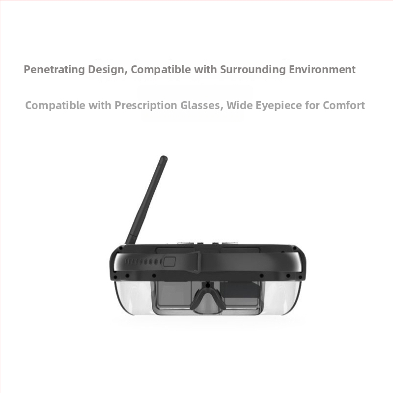 Oche FPV montate pe cap cu transmisie wireless a imaginii la 5.8 GHz, intrare HDMI, afișaj virtual de 98 inch, rezoluție 854x480, greutate 128 g, model E632