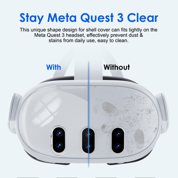 aolion Quest3 Κρυστάλλινη Θήκη Προστασίας για Meta Quest 3 — ABS περίβλημα, ανθεκτικό σε πτώσεις και σκόνη, αξεσουάρ VR headset