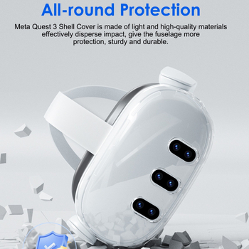 aolion Quest3 Κρυστάλλινη Θήκη Προστασίας για Meta Quest 3 — ABS περίβλημα, ανθεκτικό σε πτώσεις και σκόνη, αξεσουάρ VR headset