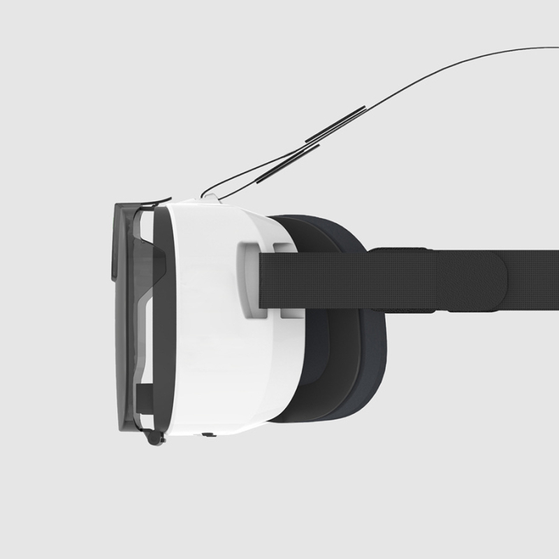 NS-VR01 Ochelari VR ușori pentru cap, realitate virtuală 3D, lentile asferice cu anti-distorsiune, suport pentru miopie până la 600°, corp din plastic, fără cameră, compatibile cu Android, iOS și Windows