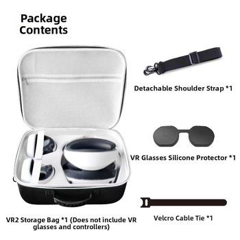PS VR2 úložná taška s EVA ochranou, crossbody dizajn, Oxford textílie exteriér, kompatibilná s PS VR2 headsetom a ovládačmi, GP512