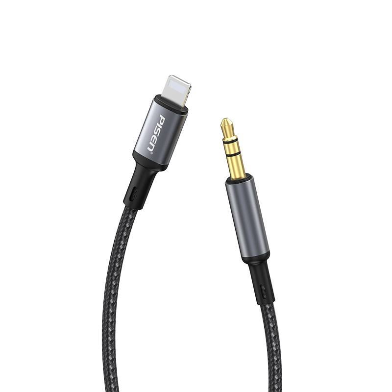 Pisen C145 cablu audio Type-C, nucleu din aliaj de aluminiu cu placare aurie și conector 3,5 mm