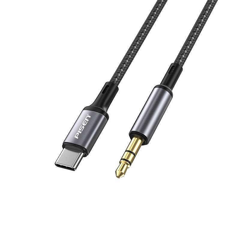 Pisen C145 cablu audio Type-C, nucleu din aliaj de aluminiu cu placare aurie și conector 3,5 mm