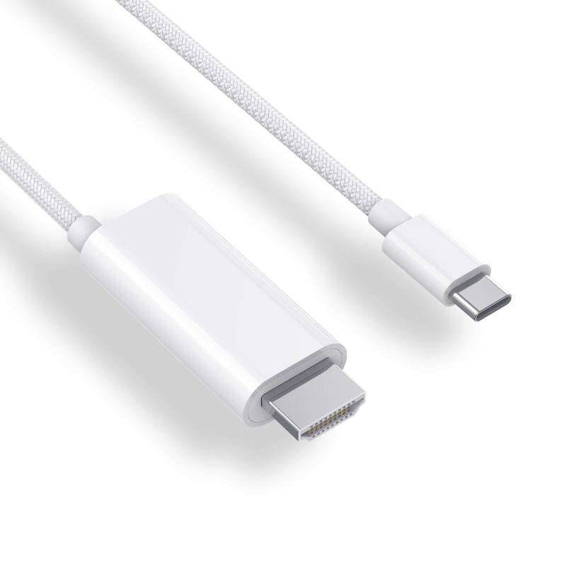 Cablu USB-C la HDMI, 4K60Hz, PD 100W, Fir de cupru, Nichelat