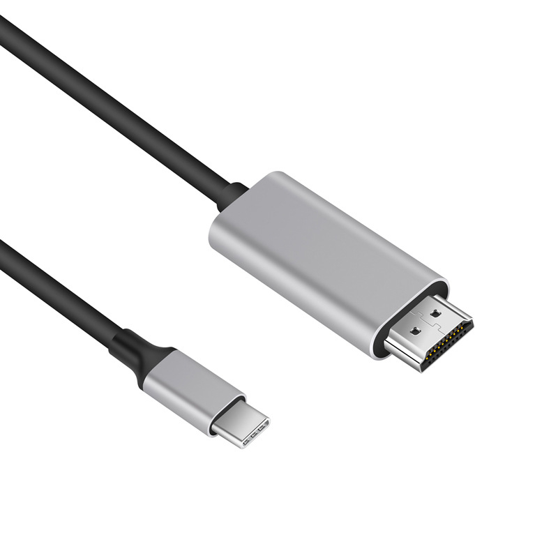 Cablu USB-C la HDMI, 4K60Hz, PD 100W, Fir de cupru, Nichelat