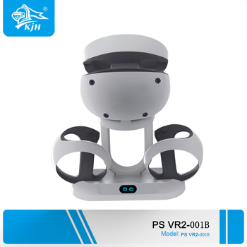 Stație de încărcare PS VR2 pentru controller cu suport pentru ochelari – ABS, protecție