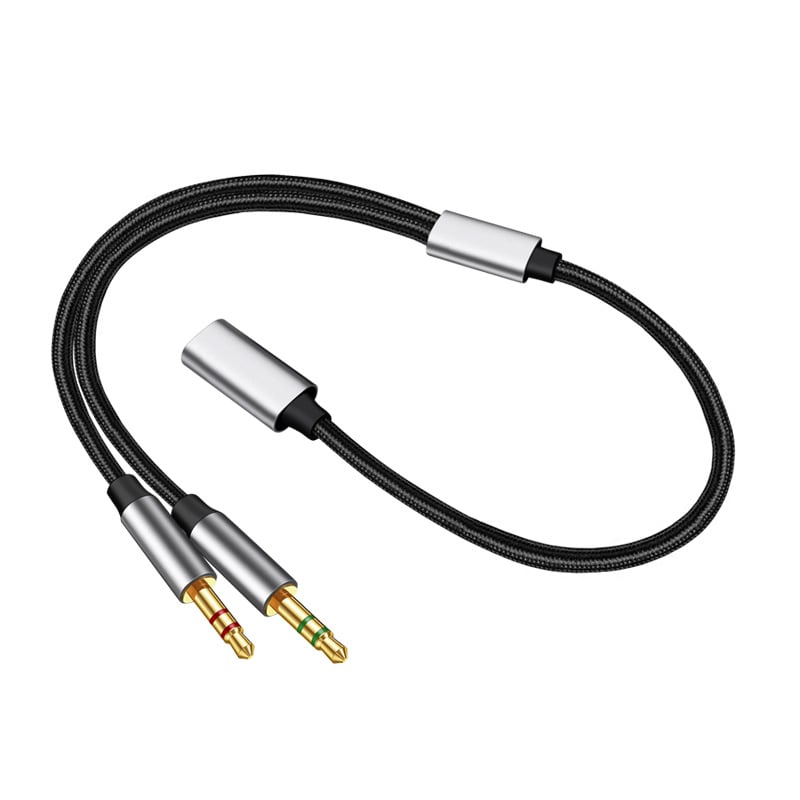 Type-C женски към 3,5 мм мъжки аудио адаптер кабел с медна сърцевина