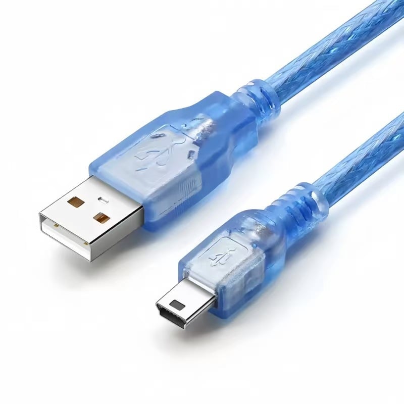 Καλώδιο δεδομένων Mini USB 5-pin με προσαρμογέα θύρας τύπου Τ, χαλκός αγωγός, χειροκόλληση, μήκος 1,35 μ, κατάλληλο για εξοπλισμό καταγραφής