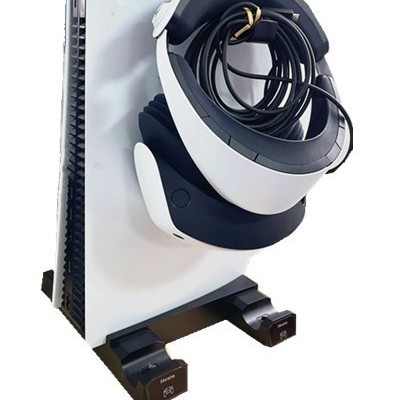 PS5 Stand de depozitare pentru gamepad cu agățător VR2 și suport pentru căști, ABS stativ, model SY-XSX-525, compatibil cu PS5 și Xbox Series X