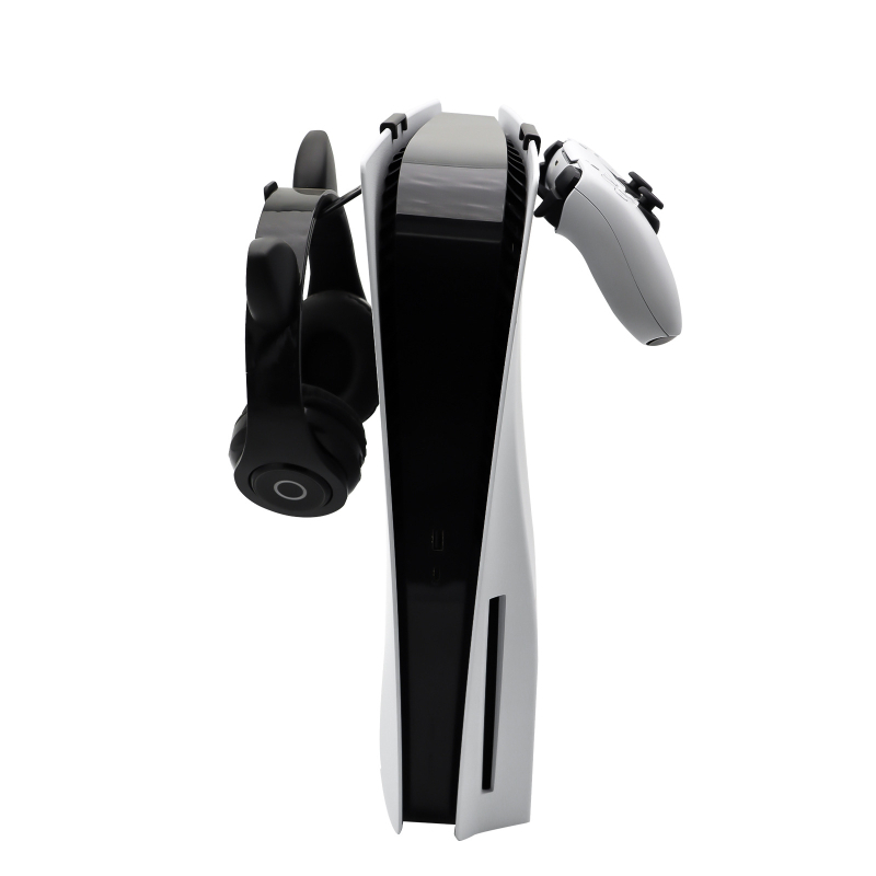 PS5 Stand de depozitare pentru gamepad cu agățător VR2 și suport pentru căști, ABS stativ, model SY-XSX-525, compatibil cu PS5 și Xbox Series X