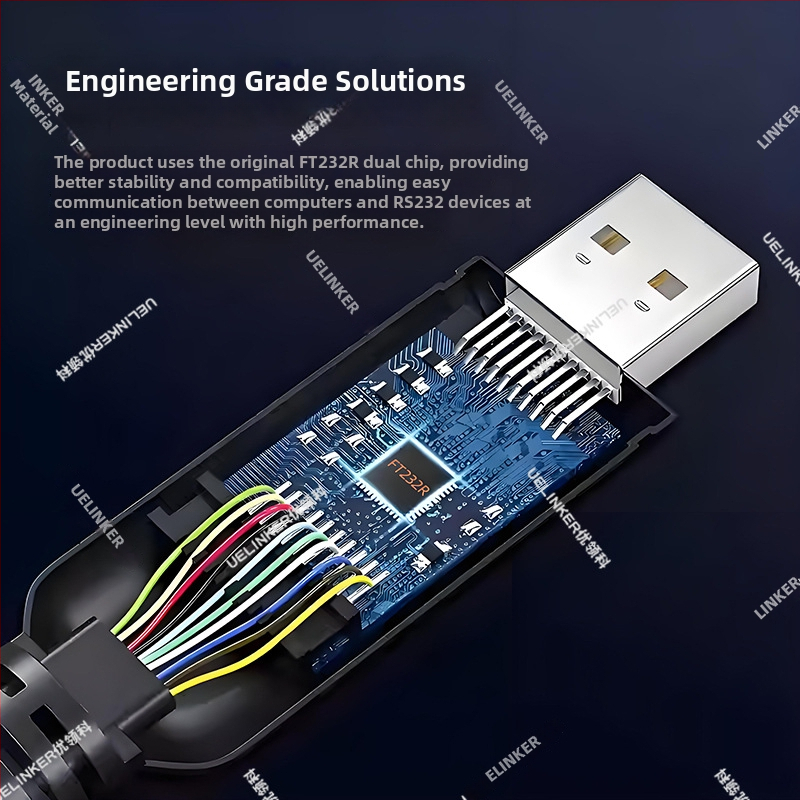 Sériový kábel USB na RJ45 8P8C pre RS485 komunikáciu, monitorovanie BMS Li‑batérie, UK7039, meď, dĺžka 0,5–5 m