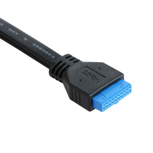 Cabl USB 3.0 pentru placă de bază, 20-pin femelă-femelă, cablu plat de extindere