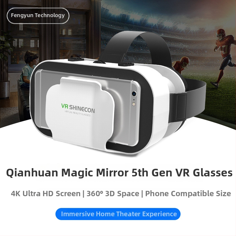 G05 VR brilles viedtelefonam, galvas stiprinājums, 720-1080 izšķirtspēja, 200 g, plastmasas korpuss, polarizators