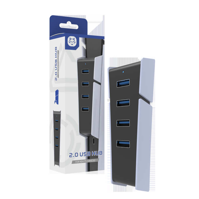 PS5 Slim hub de expansiune USB 2.0 cu 4 porturi pentru PS5 Slim