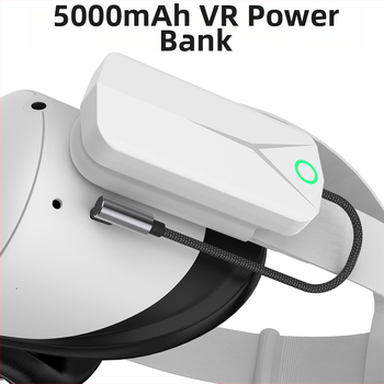 VR Power Bank – Li‑polymer baterija 5000mAh, QC2.0 greitas įkrovimas, įvestis 5V, išvestis 5V