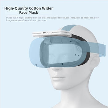 Maska Oculus Quest 2 s ventilátorom na cirkuláciu vzduchu pre chladenie — Model: quest 2 Mask; Batéria: 700 mA; Hmotnosť: 222 g; Materiál: Plast; Nosenie: na hlave