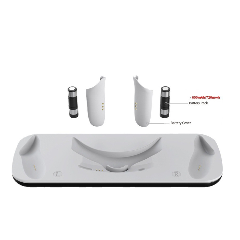 Βάση φόρτισης Meta Quest3 VR headset και χειριστήρια με LED λωρίδα φωτισμού, USB-C διεπαφή, ABS υλικό