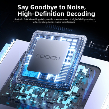 Toocki Type-C na 3,5 mm audio adaptér kábel s káblovým ovládaním, HiFi, model Tq-yd09a/b, kompatibilné s Apple, Samsung, Xiaomi, Huawei