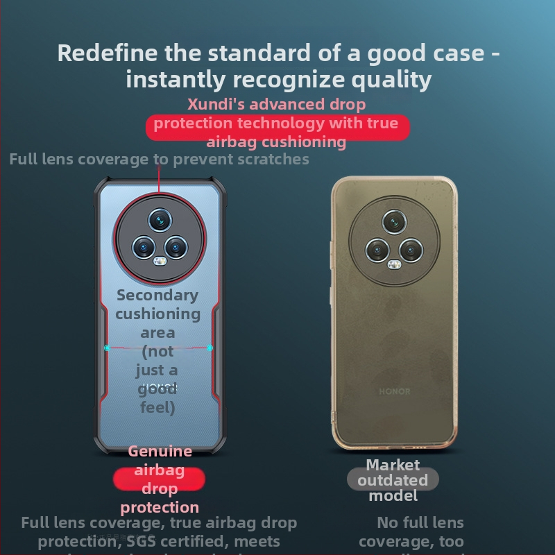 Xundd Magic5 kryt pre Glory Magic5 Pro | TPU+PC, minimalistický štýl, presný výrez pre objektív anti-drop, odvádzanie tepla, odolnosť proti opotrebeniu