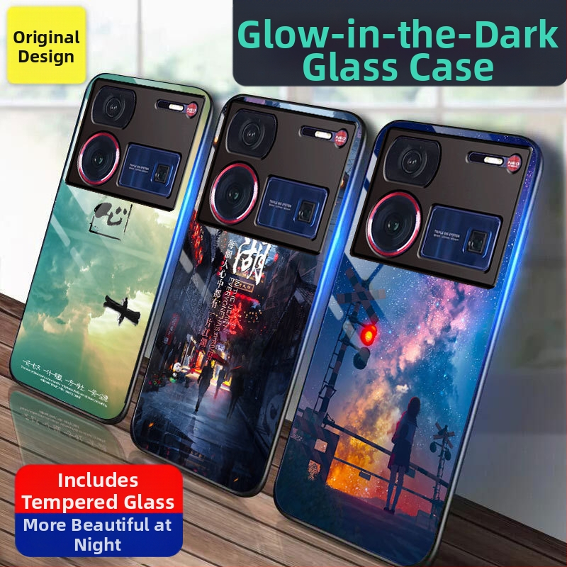 Nubia Z60 Ultra korpuss stikla no tālruņiem, pilna aizsardzība, matēta virsma, siltuma vadīšana, nodilumizturīgs un pret krišanu