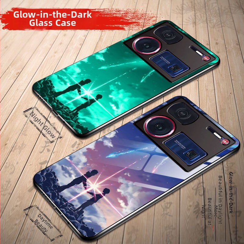 Nubia Z60 Ultra korpuss stikla no tālruņiem, pilna aizsardzība, matēta virsma, siltuma vadīšana, nodilumizturīgs un pret krišanu