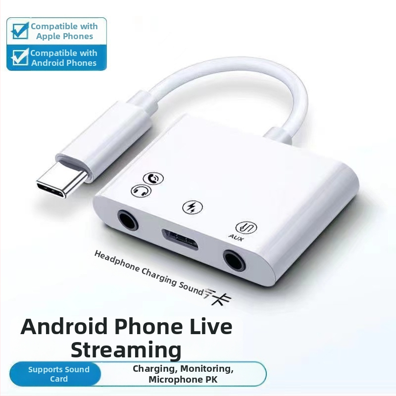 Zvucna kartica za napajanje za live streaming XYW-30, Core Research Micro, kompatibilno s Apple i Android tabletima, Type-C kabel