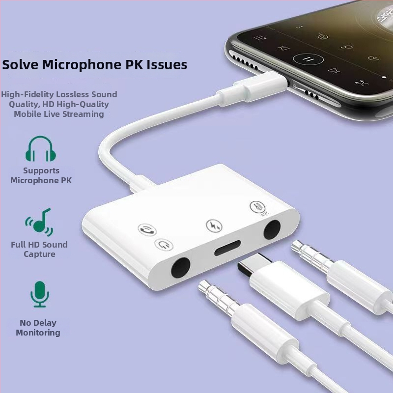 Zvucna kartica za napajanje za live streaming XYW-30, Core Research Micro, kompatibilno s Apple i Android tabletima, Type-C kabel