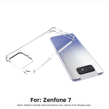 TPU aizmugurējais vāciņš Asus Zenfone 7 (ZS670KS) — caurspīdīgs, kritienu aizsardzība (Materiāls: TPU; Modelis: ASUS Zenfone 7 ZS670KS; Tips: Aizmugurējais vāciņš; Aizsardzība: Kritienu aizsardzība; Proces: Iekšējā liešana)