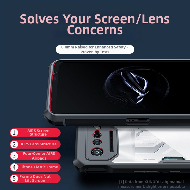 Puzdro Xundd pre Asus ROG, TPU + acrylic, odolné proti nárazu, proti opotrebeniu, proti otlačkom prstov, povrchové spracovanie