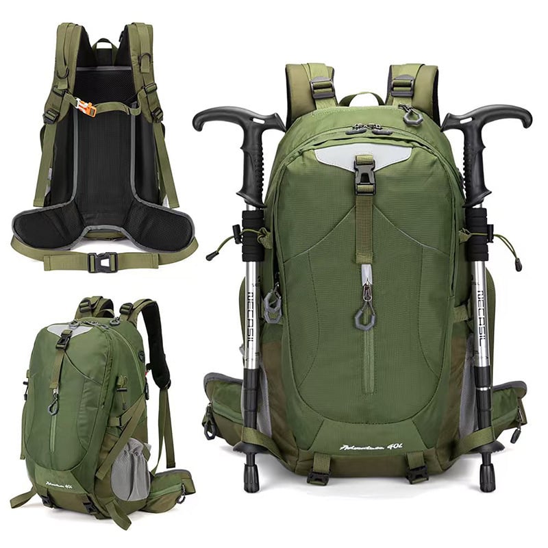 PELO rucsac unisex pentru drumeții – Nylon, impermeabil, ultraușor, capacitate 20–35L, protecție a coloanei vertebrale, curele de umăr curbate, stil de călătorie leisure