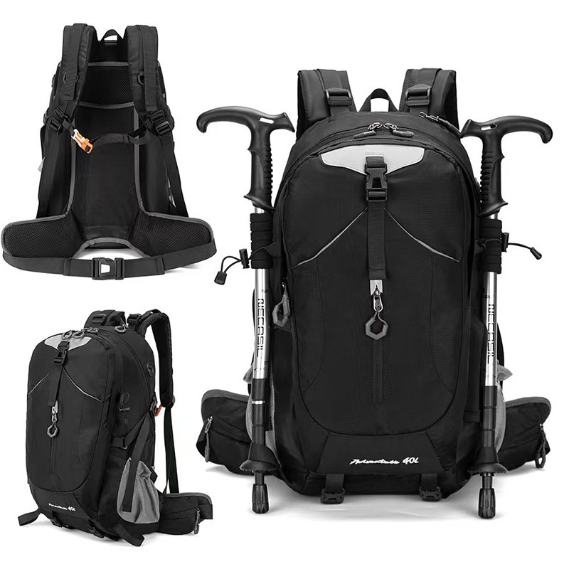 PELO rucsac unisex pentru drumeții – Nylon, impermeabil, ultraușor, capacitate 20–35L, protecție a coloanei vertebrale, curele de umăr curbate, stil de călătorie leisure