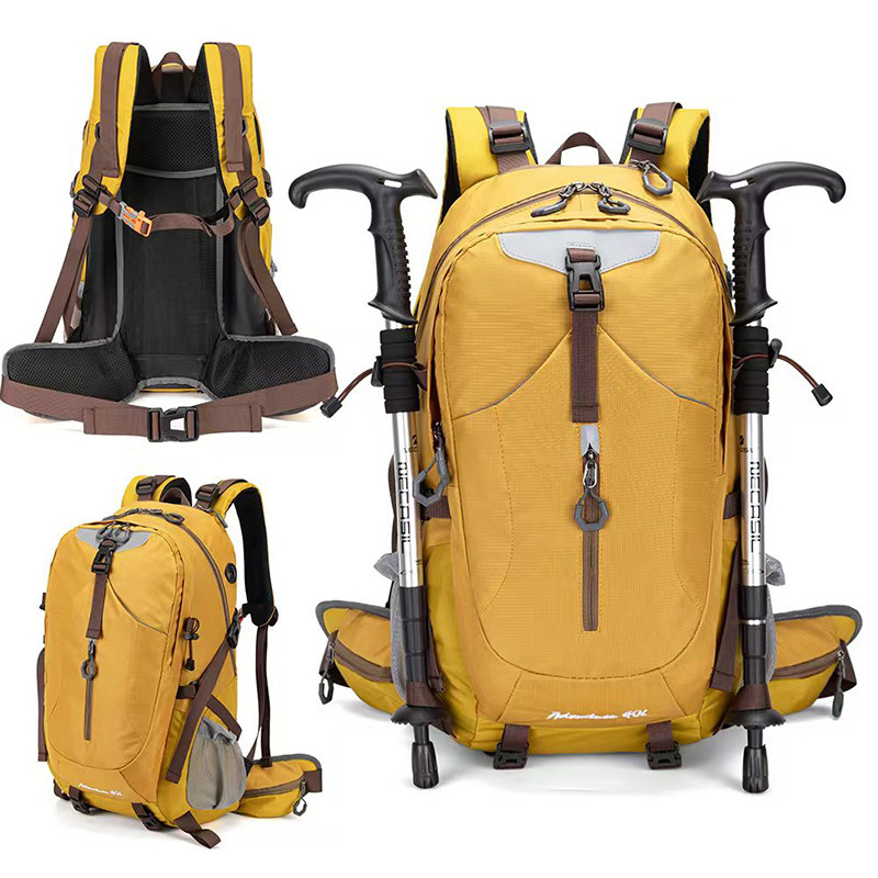 PELO rucsac unisex pentru drumeții – Nylon, impermeabil, ultraușor, capacitate 20–35L, protecție a coloanei vertebrale, curele de umăr curbate, stil de călătorie leisure