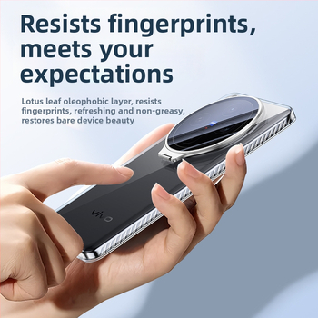 Калъф за телефон за Vivo X300Pro и X200S с прозрачен гръб, пълна защита на лещата и алуминиев държач