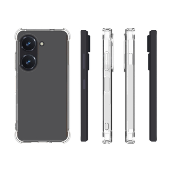 Husă pentru Asus Zenfone 9, TPU, protecție la cădere cu airbag în patru colțuri, acoperire totală, transparentă, husă moale