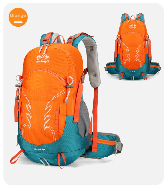 Lagani unisex planinski ruksak od Oxford platna, vodootporan i prozračan, ergonomski stražnji panel, SOS zviždaljka