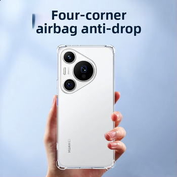 TPU púzdro Huawei Pura70/70Pro/70Ultra, minimalistický štýl, airbagová ochrana, ochrana šošoviek na štyroch rohoch