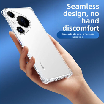 TPU púzdro Huawei Pura70/70Pro/70Ultra, minimalistický štýl, airbagová ochrana, ochrana šošoviek na štyroch rohoch