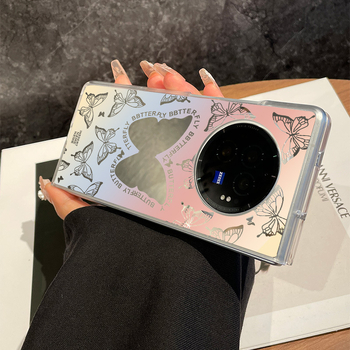 Puzdro Vivo X Fold3 Pro s motívom motýľa, zrkadlovo priehľadné plné krytie, ultra tenké a odolné voči pádu; Štýl: prispôsobený štýl; Materiál: Iné; Podpora personalizácie: Nie; Kompatibilita: Iné modely