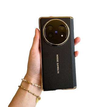 Vivo X Fold5 калъф, естествена кожа, електрополирана леща, магнитна защита, защита срещу изпускане