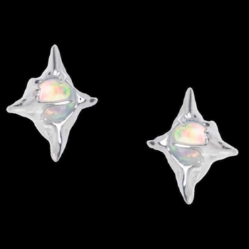 Naušnice s križ-zvjezdanim dizajnom, gravirane na srebrnim premazom, originalni dizajn za parove