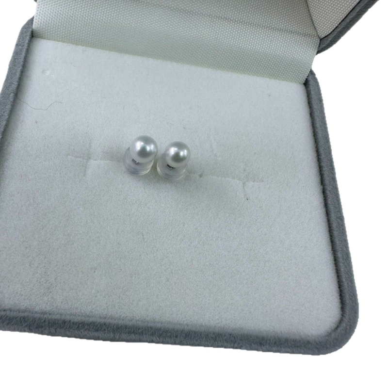 Cercei cu perle de apă dulce, lucrate manual, știfturi din argint 925, brand Lao Zhang Yajie, stil personal