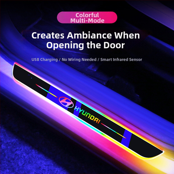 Bangwei LED prahové lišty pre Hyundai Elantra (špeciálny automobil) – Materiál: Iné; Aplikovateľné modely: Špeciálny automobil
