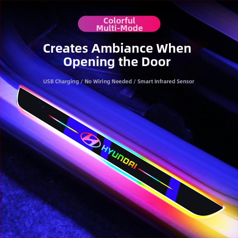 Bangwei LED prahové lišty pre Hyundai Elantra (špeciálny automobil) – Materiál: Iné; Aplikovateľné modely: Špeciálny automobil