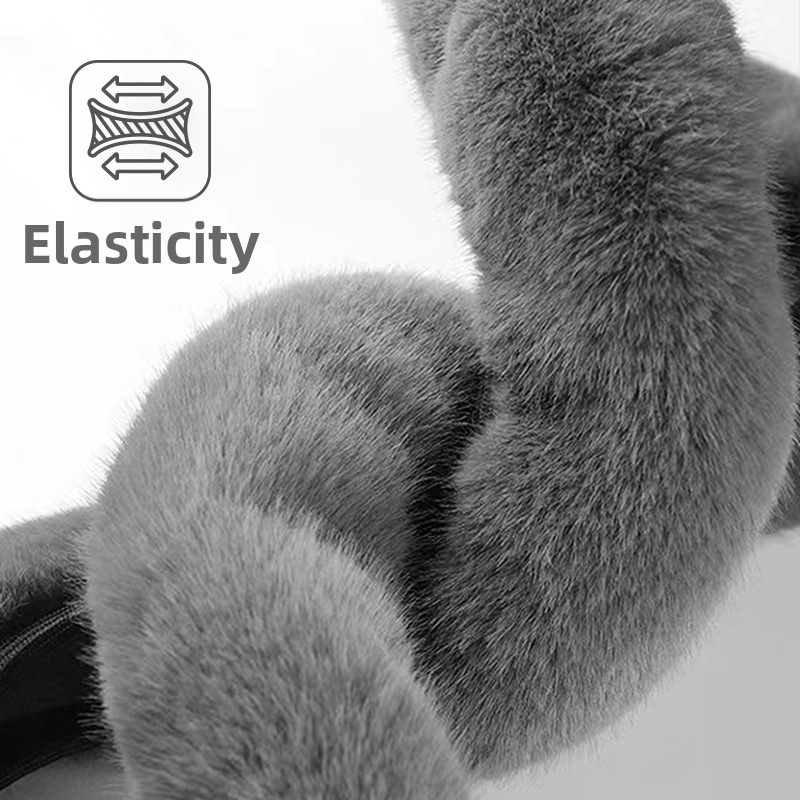 Калъф за волан Che bu Te, стил бизнес, изкуствен плюш, зима, монтаж: универсален