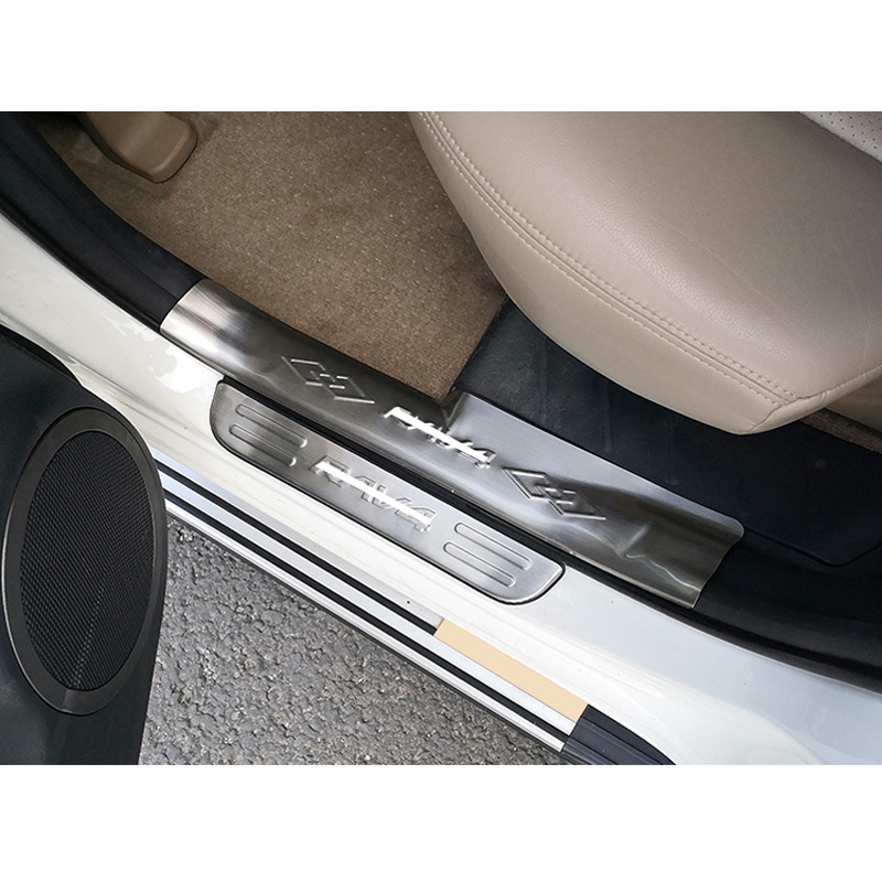 YST Κατώφλι πόρτας από ανοξείδωτο ατσάλι για Toyota RAV4 2009–2012 – προστασία από γρατζουνιές, διακοσμητικό πεταλάκι εισόδου