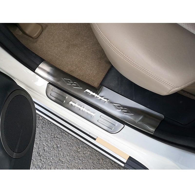 YST Κατώφλι πόρτας από ανοξείδωτο ατσάλι για Toyota RAV4 2009–2012 – προστασία από γρατζουνιές, διακοσμητικό πεταλάκι εισόδου
