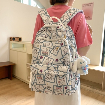 Rucsac unisex cu capacitate mare pentru școală și drumeții, model imprimat, compatibil cu laptop de 14 inch, 20–35 L