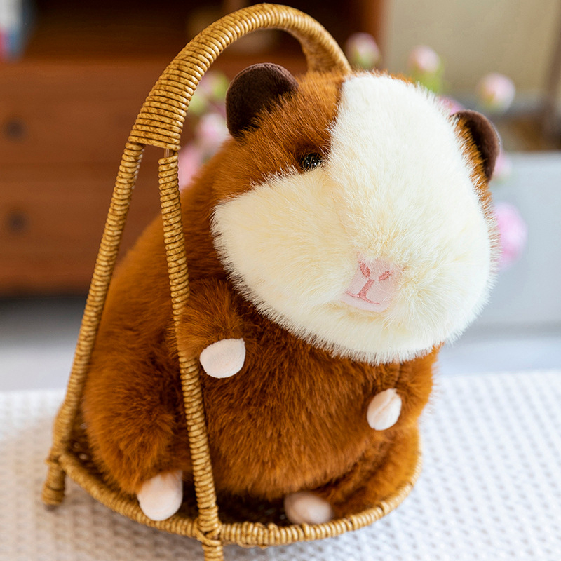 Jucărie de pluș capybara - pluș scurt, umplutură PP cotton, etichetă OEM, ambalaj plasă - potrivit pentru 7–14 ani